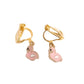 Small Pink Flamingo Kids Clip On Earrings
