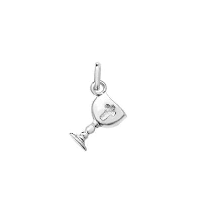 Small Sterling Silver Chalice With a Cross Pendant