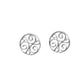 Small Sterling Silver Circle Celtic Design Earrings