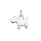 Small Sterling Silver Dog Silhouette Necklace
