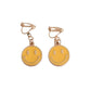 Smiley Face Clip On Earrings
