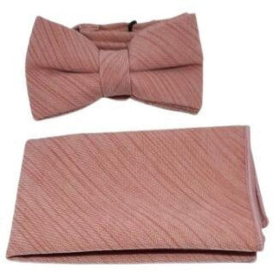 Soft Coral Dickie Bow Tie Set
