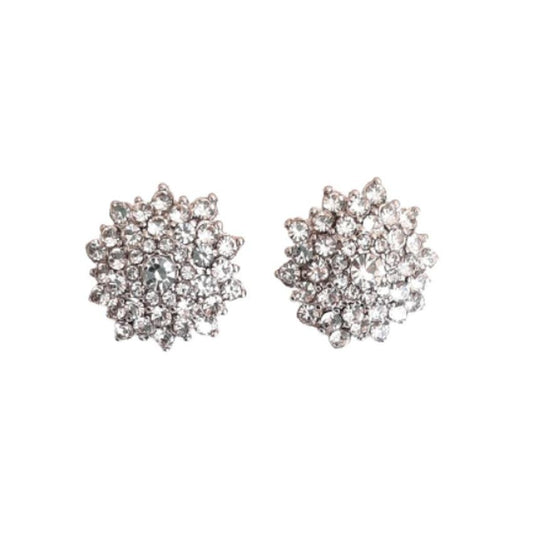 Sparkly Diamante Clip on Ladies Stud Earrings