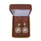 Square Double Drop Clip On Earrings(2)