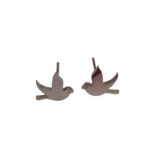 Stainless Steel Dove Confirmation Earrings