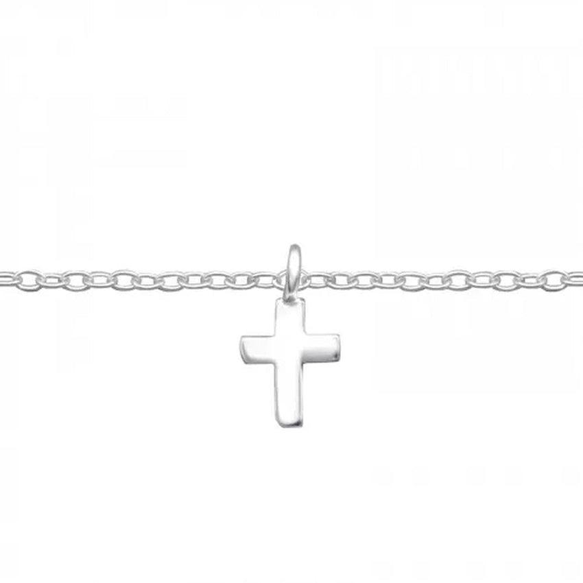 Sterling Silver Communion Cross Bracelet