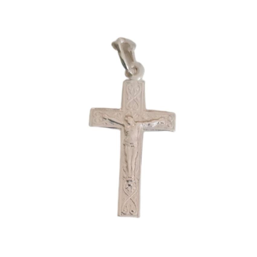 Sterling Silver Crucifix Necklace on a Silver Chain