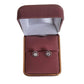 Sterling Silver Flower Earrings With A Cubic Zirconia Centre