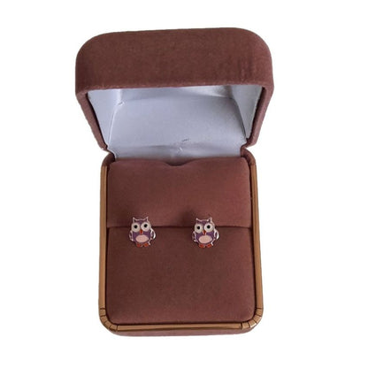 Sterling Silver Owl Earrings(2)