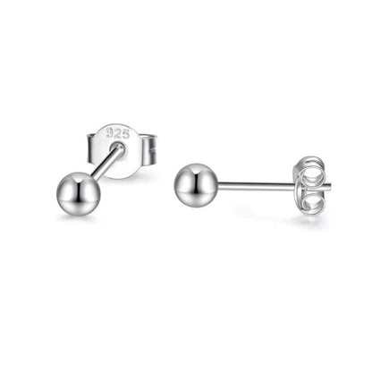 Sterling Silver Small 3mm Stud Earrings
