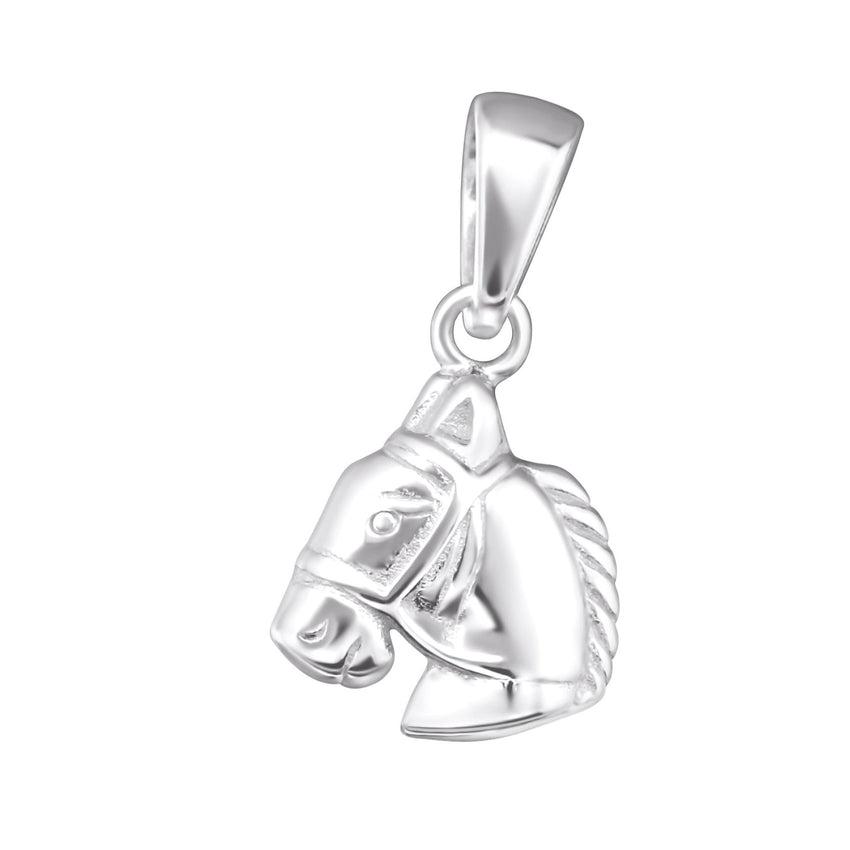 Sterling Silver Small Horse Pendant Necklace