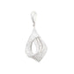 Sterling Silver Stunning Woven Twist CZ Pendant