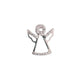 Sterling Silver Cubic Zirconia Angel Pendant