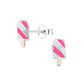 Sterling Silver Fun Girls Ice Lolly Earrings