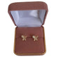 Sterling Silver Gold Overlaid Butterfly Earrings