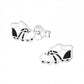 Sterling Silver Kids Football Boots Earrings