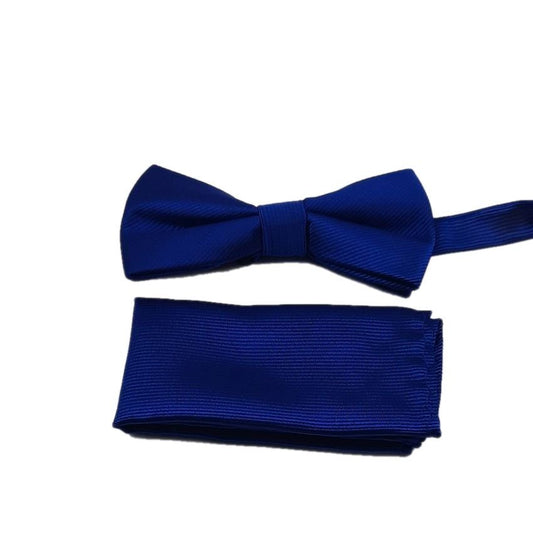 Striped Royal Blue Dickie Bow Set