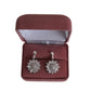 Sunflower Cubic Zirconia Clip On Earrings