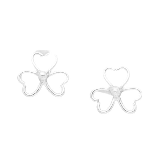 Tiny Childrens Shamrock Earrings