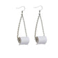 Toilet Roll Fun Hook Earrings