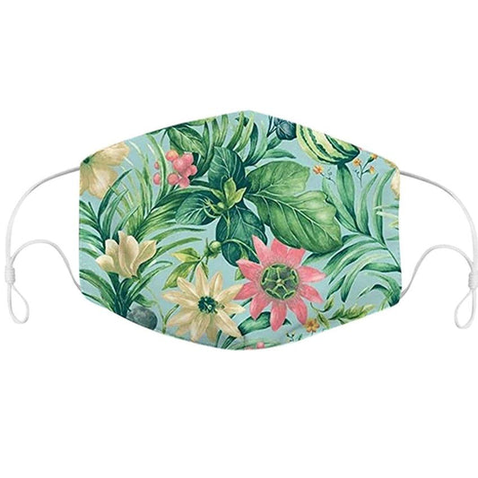 Tropical Print Face Mask