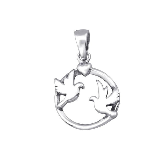 Two Dove Sterling Silver Confirmation Necklace