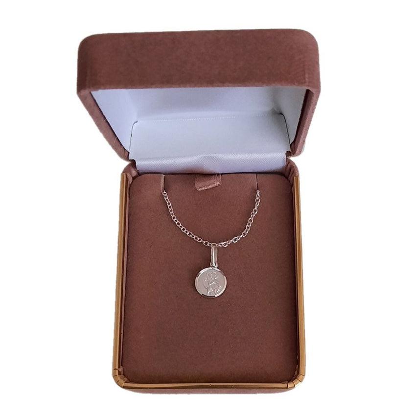 Very Small St Christopher Sterling Silver Pendant