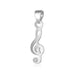 Very Small Silver Music Note Pendant