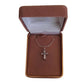 White Baguette Stone Cross Pendant