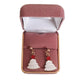 White Dangly Christmas Tree Earrings