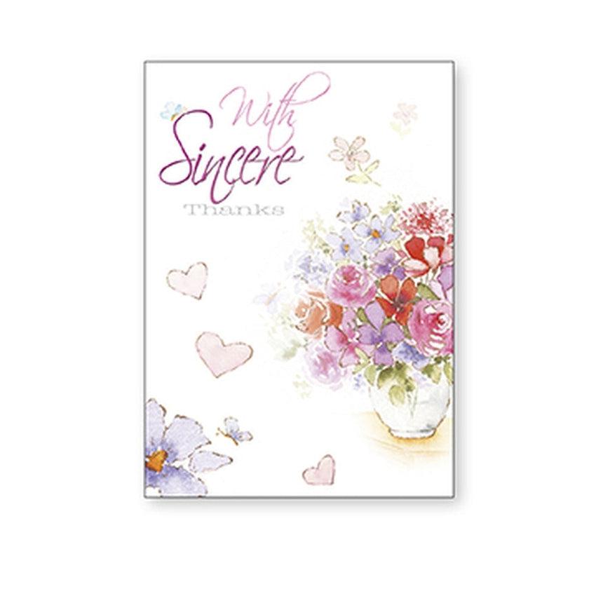 With Sincere Thanks Blessing Greeting Card