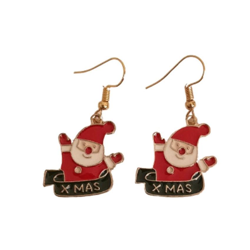 Xmas Santa Hook Earrings
