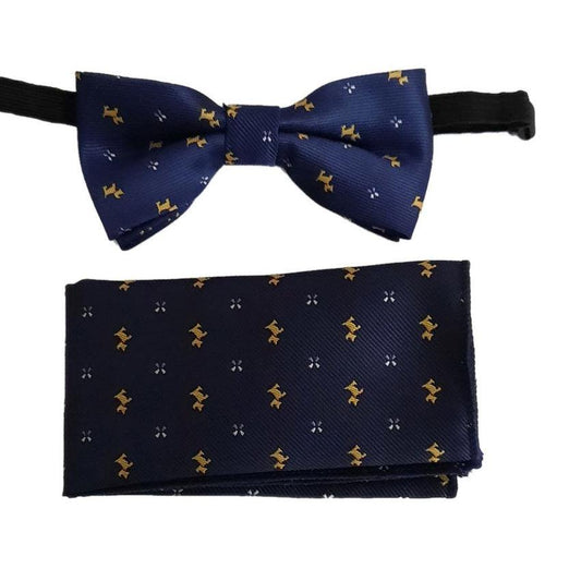 Yellow Dog Boys Dicky Bow And Hanky Set